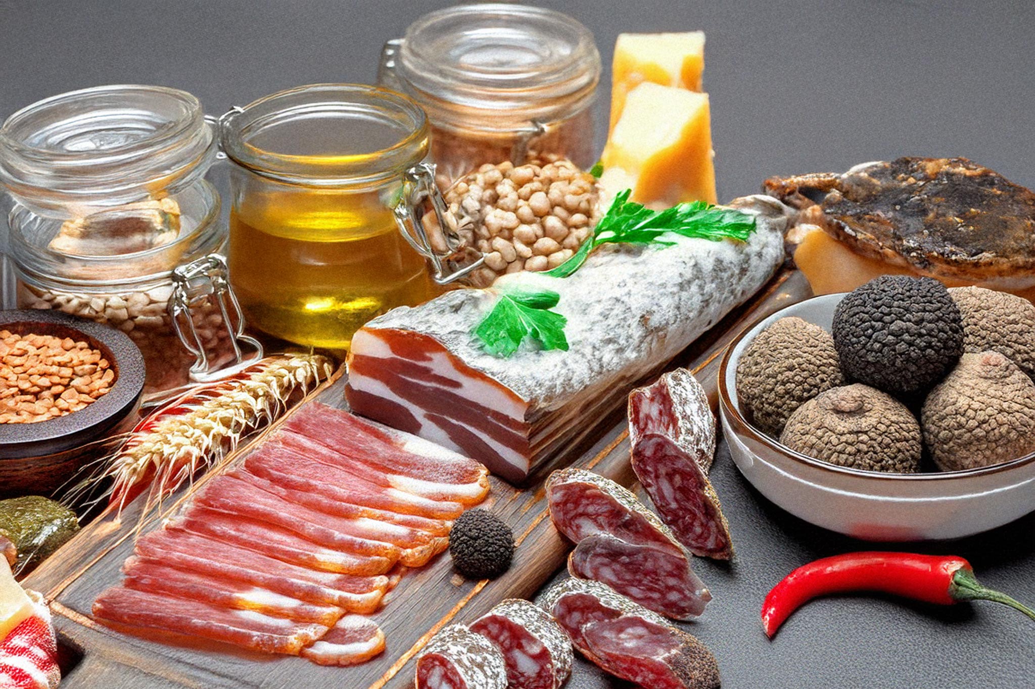 conservazione salumi formaggi tartufi freschi legumi cereali