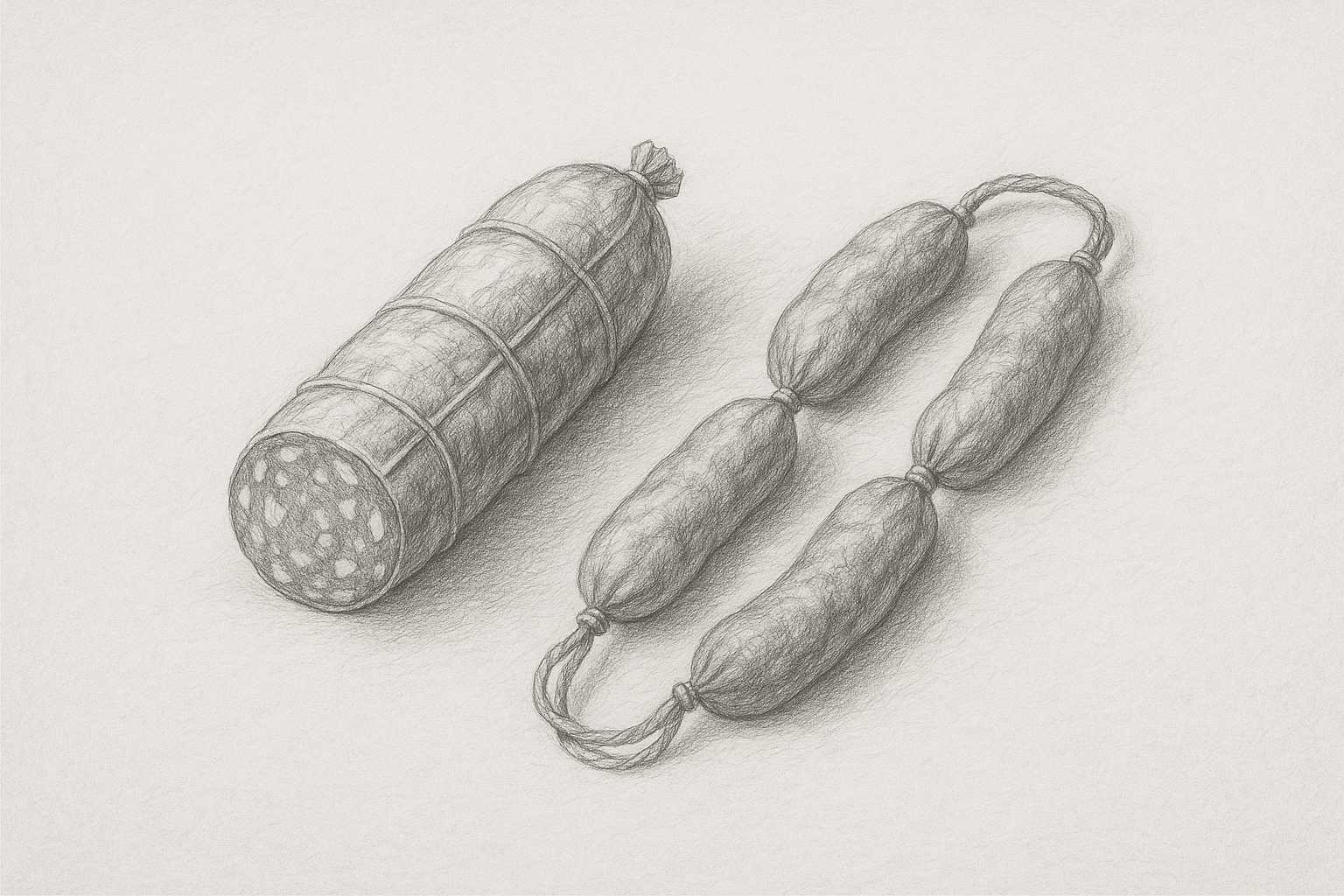 salsiccia secca e salame